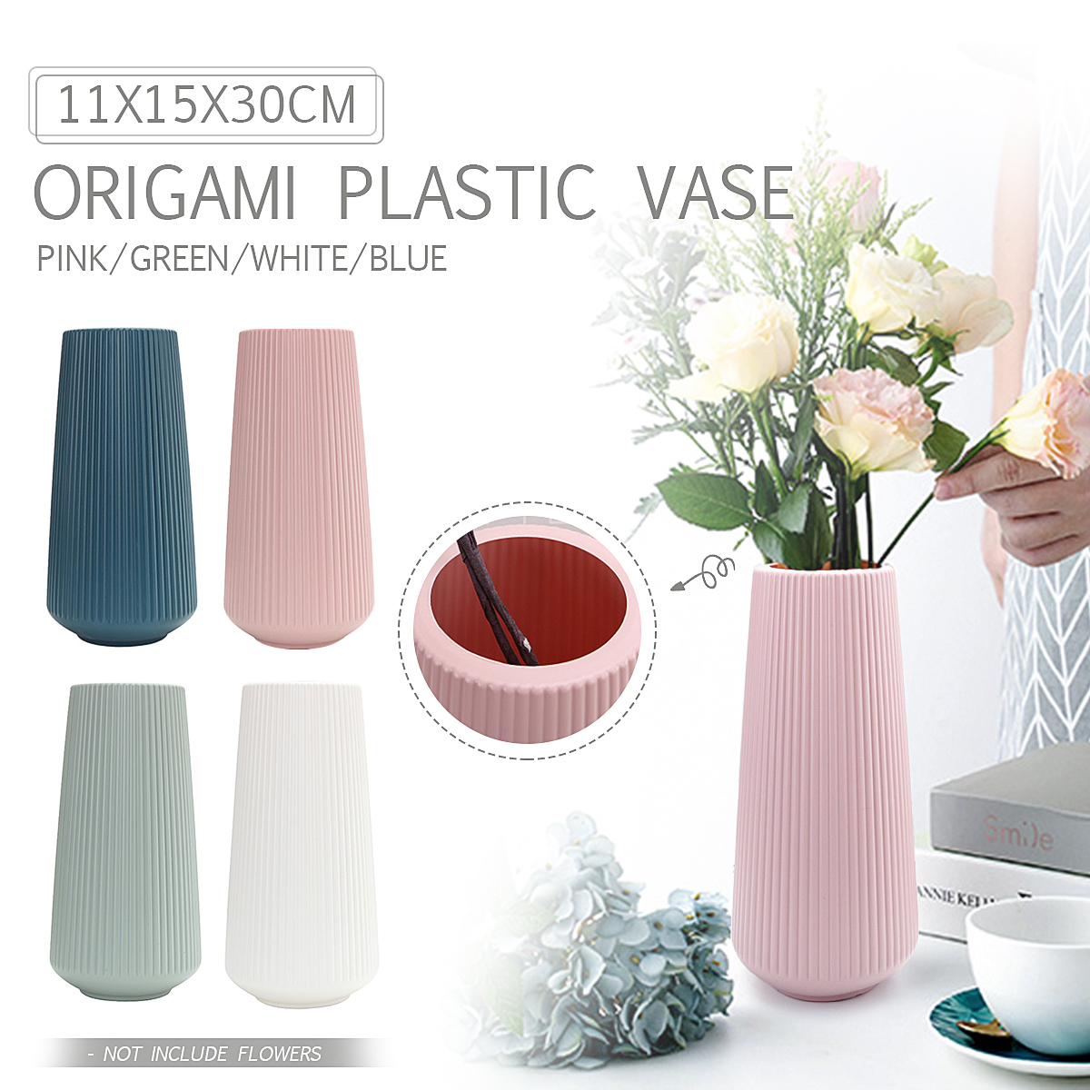 Geometric-Nordic-Origami-Imitation-Ceramic-Flower-Pot-Indoor-Dining-Room-Office-Decor-1628436-1